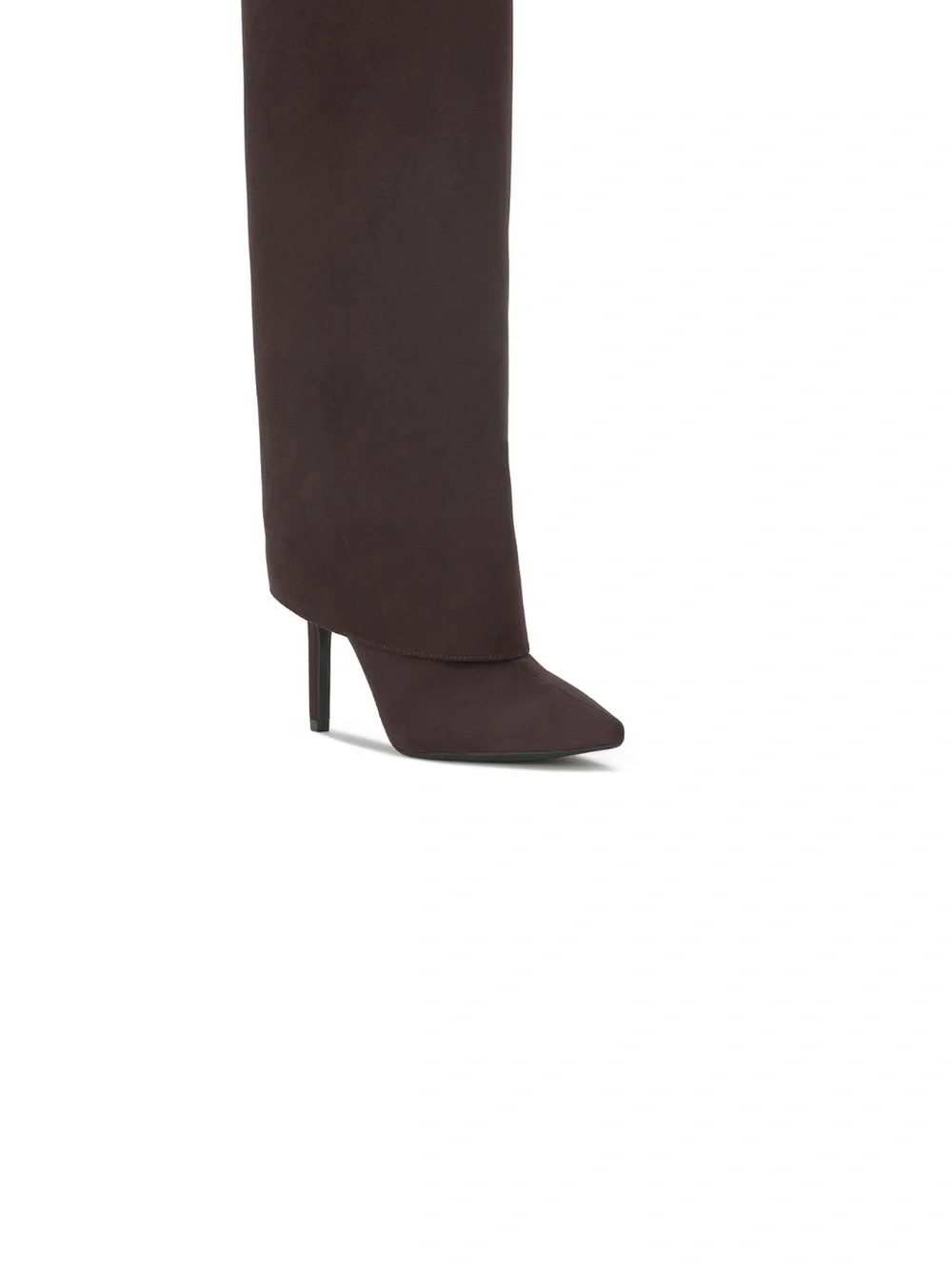 INC International Concepts Dark Brown Pointed Toe Stiletto Knee-High Boot